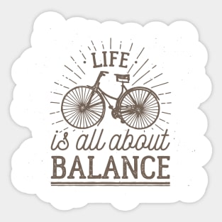 Life is all about balance Sticker